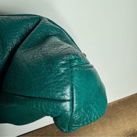 Steven Steve Madden green pebbled leather tassel slouchy hobo bag - Picture 6 of 16